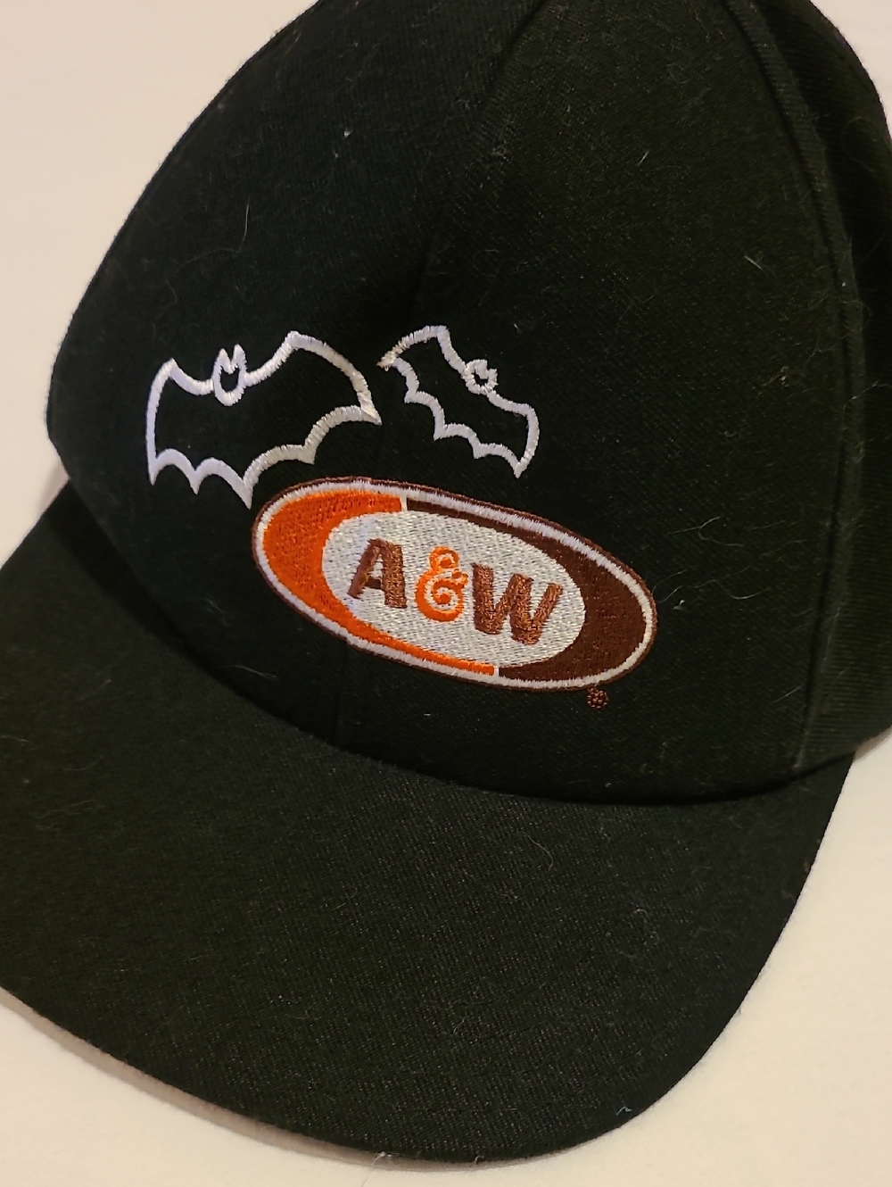 A & W Hat, When You Vant One, You Vant One. Snap Back Hat Black Bat Halloween - Picture 12 of 13